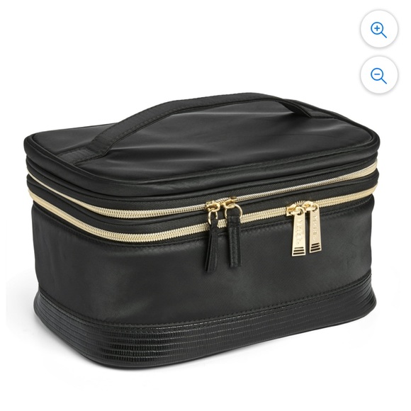 Modella Dual Zipper Cosmetic Toiletry Travel Bag for Makeup & Accessories - Picture 8 of 11